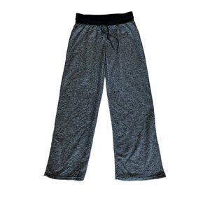 Connection 18 Women Sz M Athletic Sweatpants Pants Gray Black Stretch Waistband